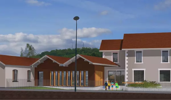 Bâtiment du Pôle Enfance Jeunesse Sumène Artense